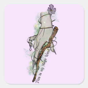 Adesivo Quadrado Esta É A Minha Varinha Mágica