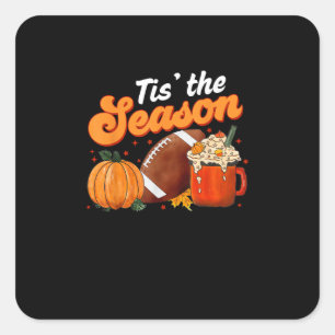 Adesivo Quadrado Esta Época Pumpkin Spice Latte Halloween Fall Pé