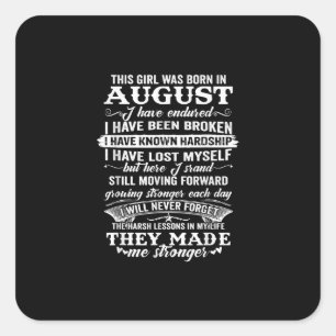 Adesivo Quadrado Esta Garota Era Nascer No Presente De Aniversário 