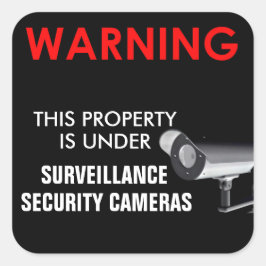 ADESIVO QUADRADO ESTA PROPRIEDADE ESTÁ SOB VIGILÂNCIA