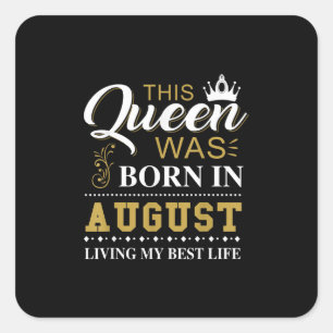 Adesivo Quadrado Esta Rainha Foi Nascer No Presente De Aniversário