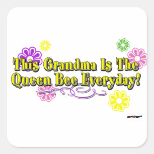 Adesivo Quadrado Esta Vovó É A Rainha Do Tipo Todo Dia