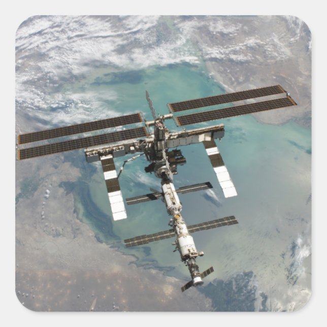 Adesivo Quadrado Estação Espacial Internacional (Frente)