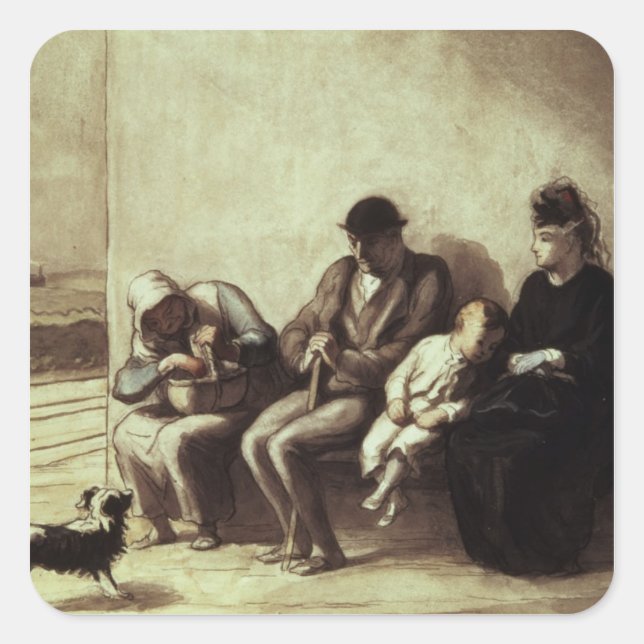 Adesivo Quadrado Estação Ferroviária Wayside (Frente)