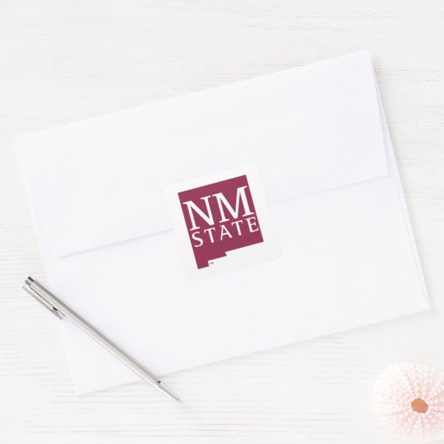Adesivo Quadrado Estado do Novo México (Envelope)