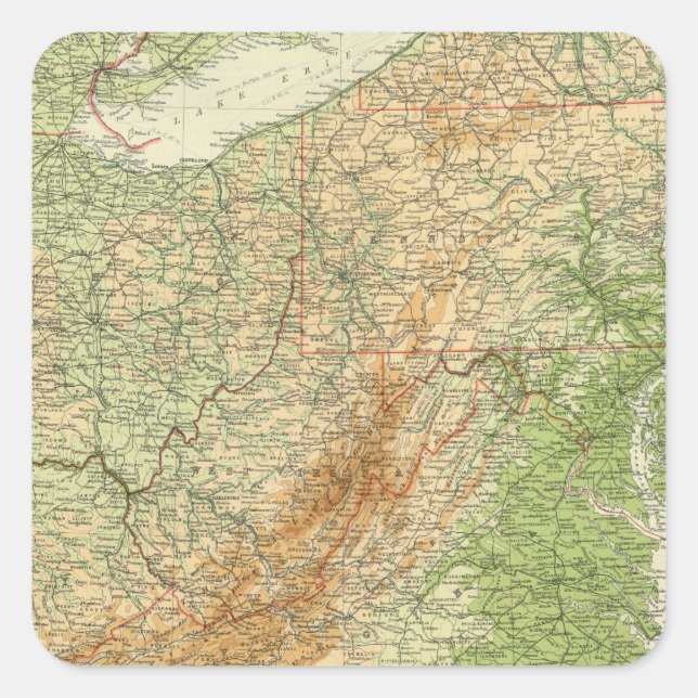 Adesivo Quadrado Estados do Nordeste (Frente)