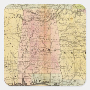 Adesivo Quadrado Estados do Sul