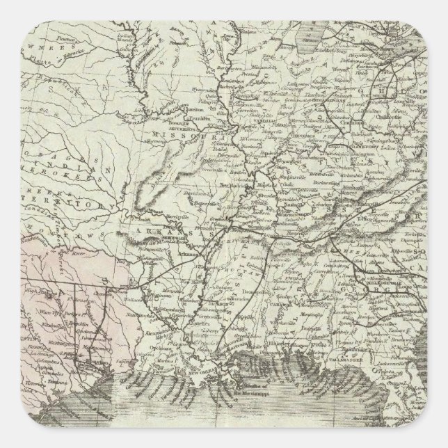 Adesivo Quadrado Estados Unidos da América 6 (Frente)