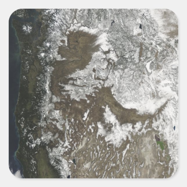 Adesivo Quadrado Estados Unidos ocidentais (Frente)