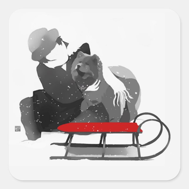 ADESIVO QUADRADO ESTAMOS A DIVERTIR-NOS! (Frente)