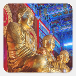 Adesivo Quadrado estátua da imagem do Buda da China Tailandesa