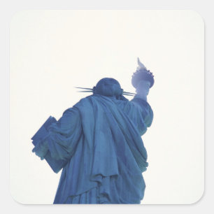 Adesivo Quadrado Estátua da liberdade, New York, EUA RF)