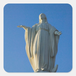 Adesivo Quadrado estátua de 118 pés da Virgem Maria em San