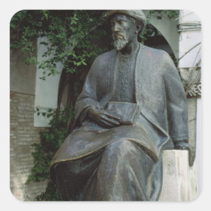 Adesivo Quadrado Estátua de Moses Maimonides