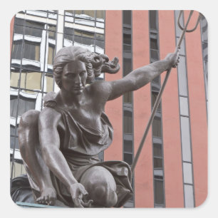 Adesivo Quadrado Estátua de Portland, Oregon