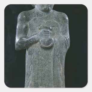 Adesivo Quadrado Estátua do príncipe Gudea, c.2150 BC