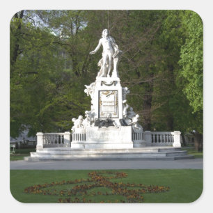 Adesivo Quadrado Estátua Mozart