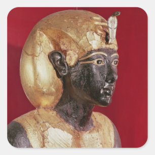 Adesivo Quadrado Estátua tamanho real de Tutankhamun