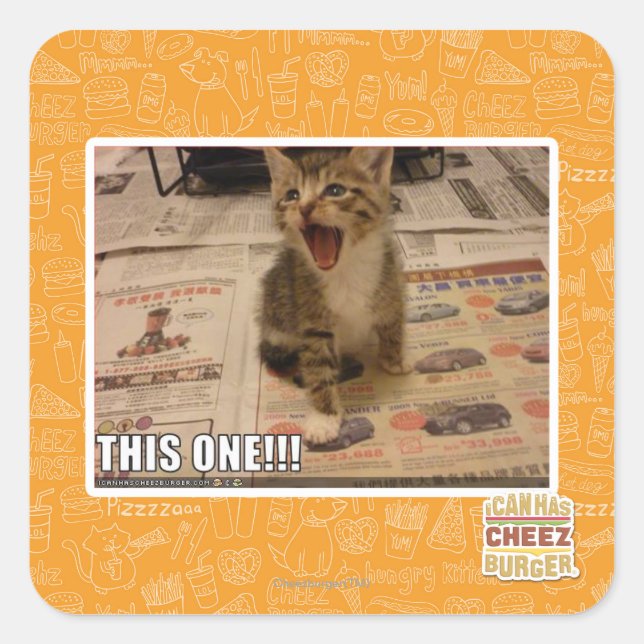 Adesivo Quadrado Este! (Frente)