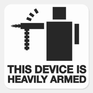 Adesivo Quadrado Este dispositivo é pesadamente armado