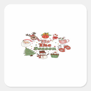 Adesivo Quadrado Este É O Bloco De Acrilato De Natal