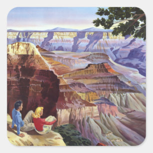 Adesivo Quadrado Este Grand Canyon da visita do verão
