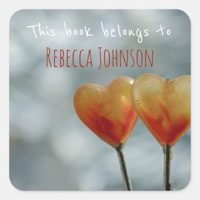 Adesivo Quadrado Este livro pertence a (Frente)