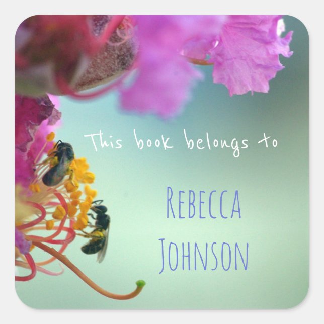 Adesivo Quadrado Este livro pertence a (Frente)