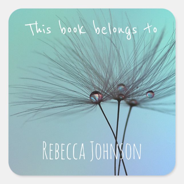 Adesivo Quadrado Este livro pertence a (Frente)