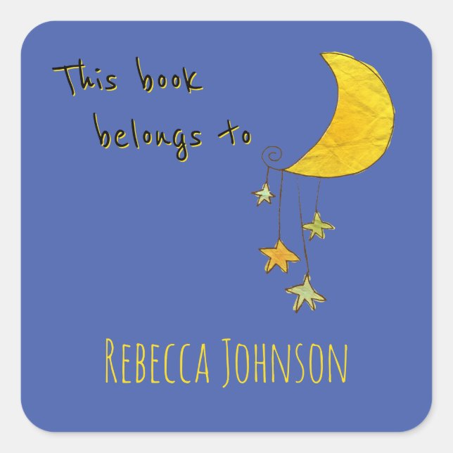 Adesivo Quadrado Este livro pertence a (Frente)