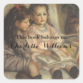 Adesivo Quadrado Este Livro Pertence A ... Ex Libris de Arte