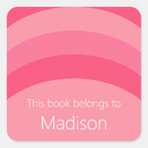 Este Livro Pertence a Listras Rosas Nome Branco