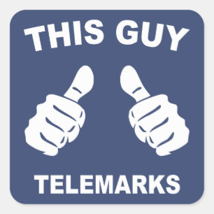 Adesivo Quadrado Este telemark Cara