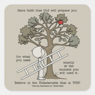 Adesivo Quadrado Esteja preparado