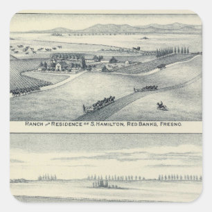 Adesivo Quadrado Estella Blanca Vineyard, Califórnia