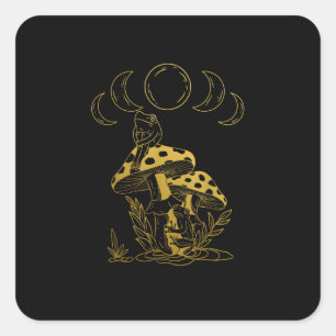 Adesivo Quadrado Estética Goblincore E Cottagecore Criação De Cogum