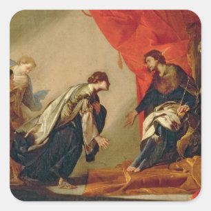 Adesivo Quadrado Esther em frente a Ahasuerus, c.1645-50 (petróleo