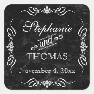 Adesivo Quadrado Estilo de Quadro de Alcatrão Ruptura Rústica Favor