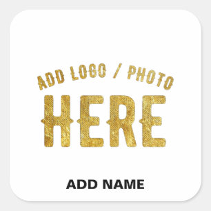 ADESIVO QUADRADO ESTILO MODERNO PERSONALIZÁVEL BRANCO VERIFICADO MA