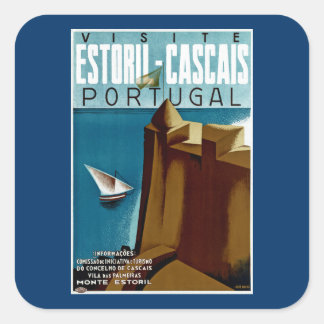 Adesivo Quadrado Estoril-Cascais em Portugal
