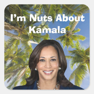 Adesivo Quadrado Estou Louco por Kamala