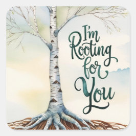 Adesivo Quadrado Estou torcendo por vocês, palermas