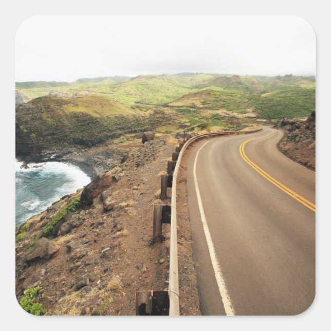 Adesivo Quadrado Estrada Costeira (Frente)