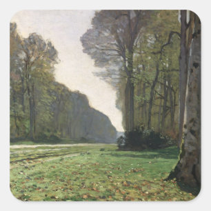 Adesivo Quadrado Estrada de Claude Monet a Bas-Breau,