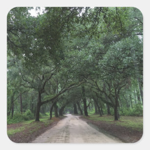 Adesivo Quadrado estrada de segurança