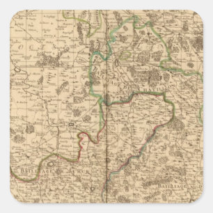 Adesivo Quadrado Estradas e campos de batalha romanos