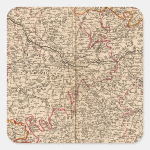 Adesivo Quadrado Estradas e igrejas romanas