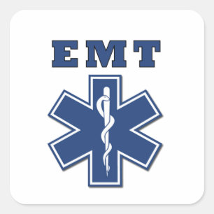 Adesivo Quadrado Estrela da Vida Clássica EMT