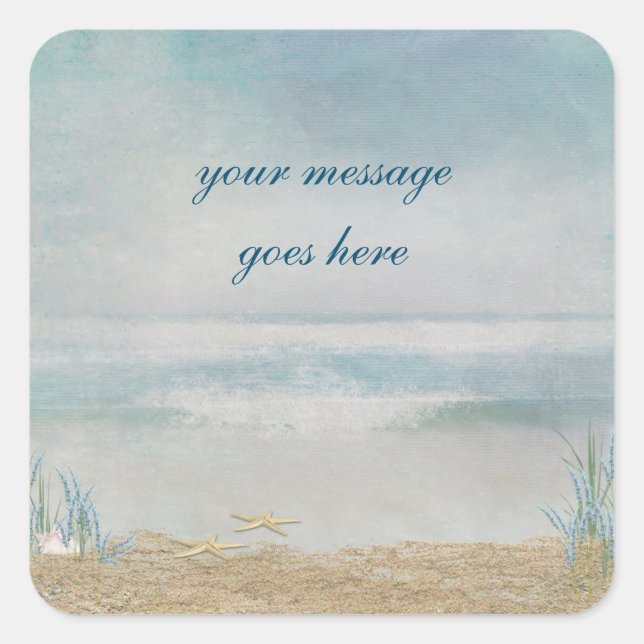 Adesivo Quadrado estrela do mar (Frente)