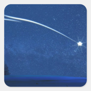 Adesivo Quadrado Estrela do Norte sobre a Floresta